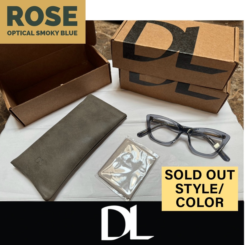 DL Eyewear Optical Rose Smoky Blue Eyeglasses Frame Dan Levy Schitt’s Creek